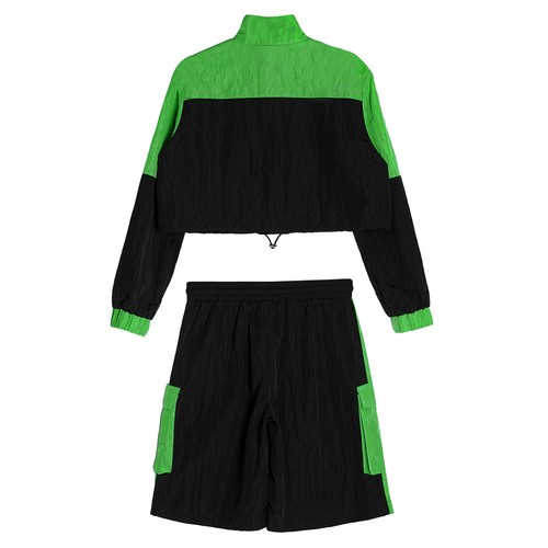 Kids Girls Sweatsuit Play Tracksuit Dance Coat And Shorts Hip Hop Jogging Fun - Picture 40 of 68