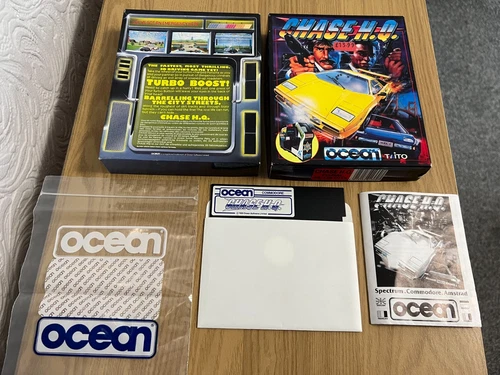 Ocean Chase H.Q. Commodore 64 Disk - Boxed & Working -👽👾Retro Gift Idea👾👽