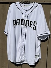 San Diego SD Padres Majestic Cool Base MLB White Baseball Jersey Size 3XL