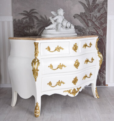 Commode bois et noir 115cm 6 tiroirs - ONYX | ID Market