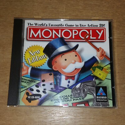 MONOPOLY IN LIVE ACTION 3D HASBRO INTERAKTIVE CD BX6