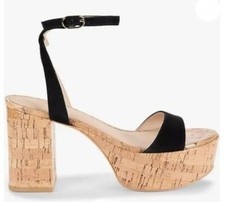 Stuart Weitzman Women's Gala Suede Platform Sandals size 10