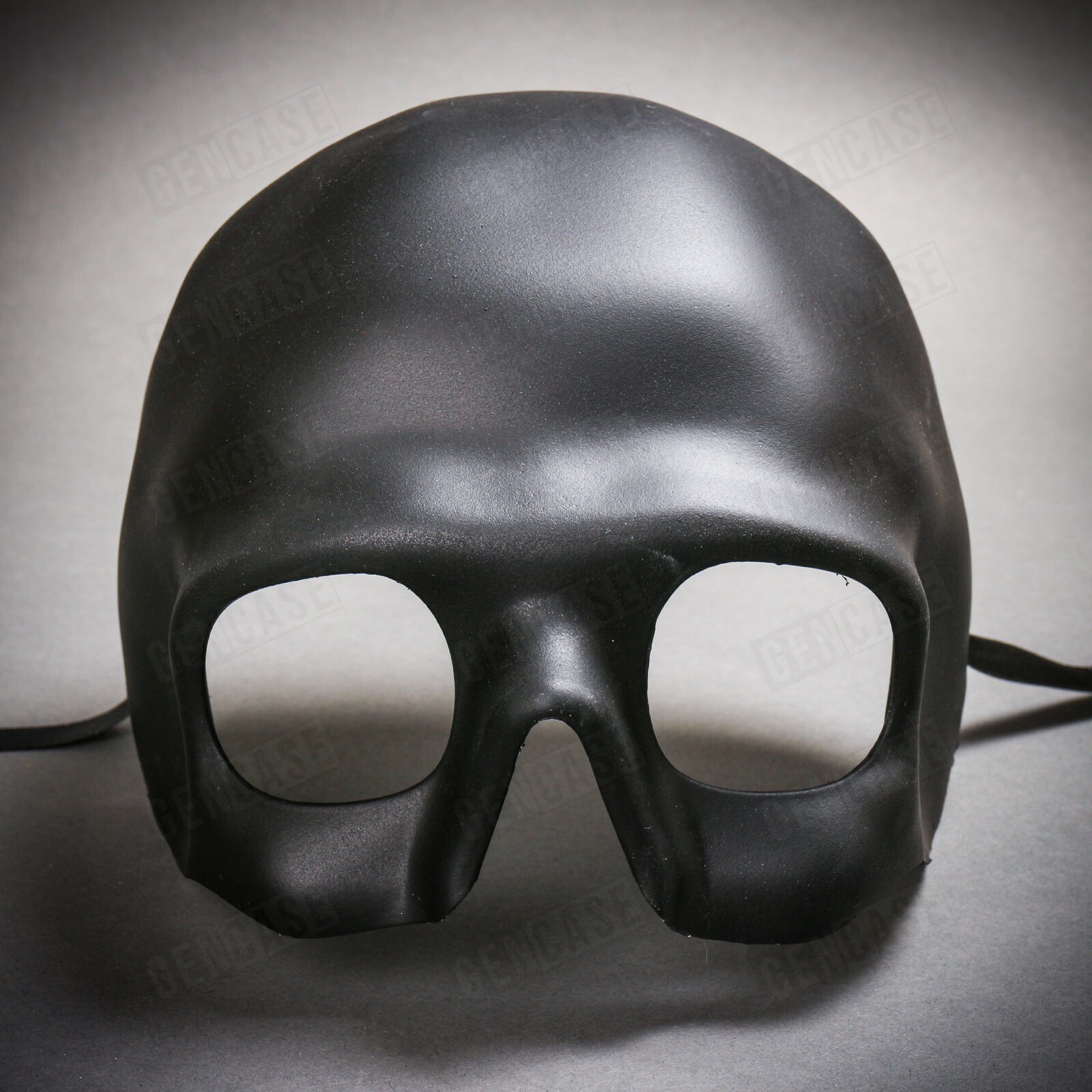 Black Skull Scary Masquerade Mask for Halloween Costume Half Face