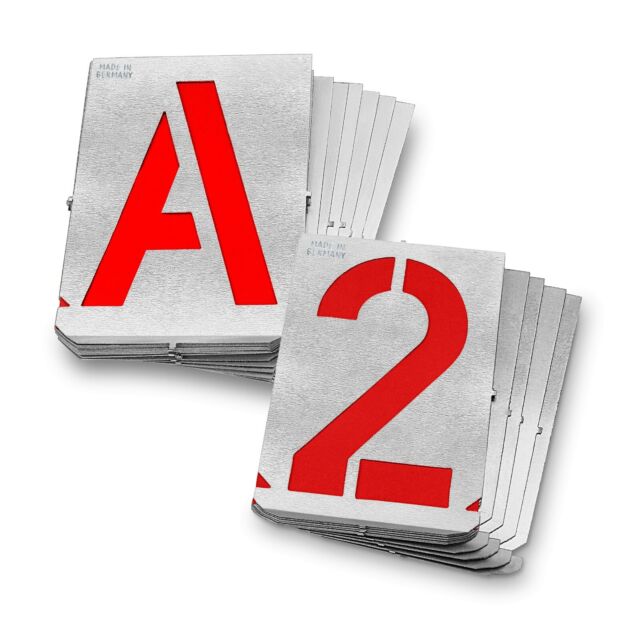 GRAVUREM-Signierschablonen / Schablonen / Stencils 0-9 oder A-Z