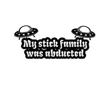 My Stick Family Funny Vinyl Car Sticker