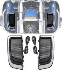 psler LED Fairing Lower Grills Turn Signal Light Running Light for Touring