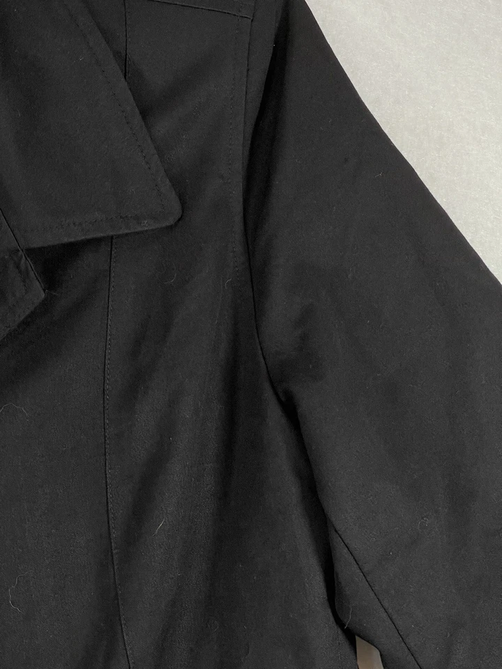 Blazer chaqueta de traje para mujer David Brooks mediana de lana negra de carrera. M Foto 3 de 4