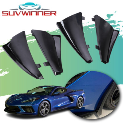 Extended Front & Rear Splash Guard Flaps For 20-23 Corvette C8 /XL