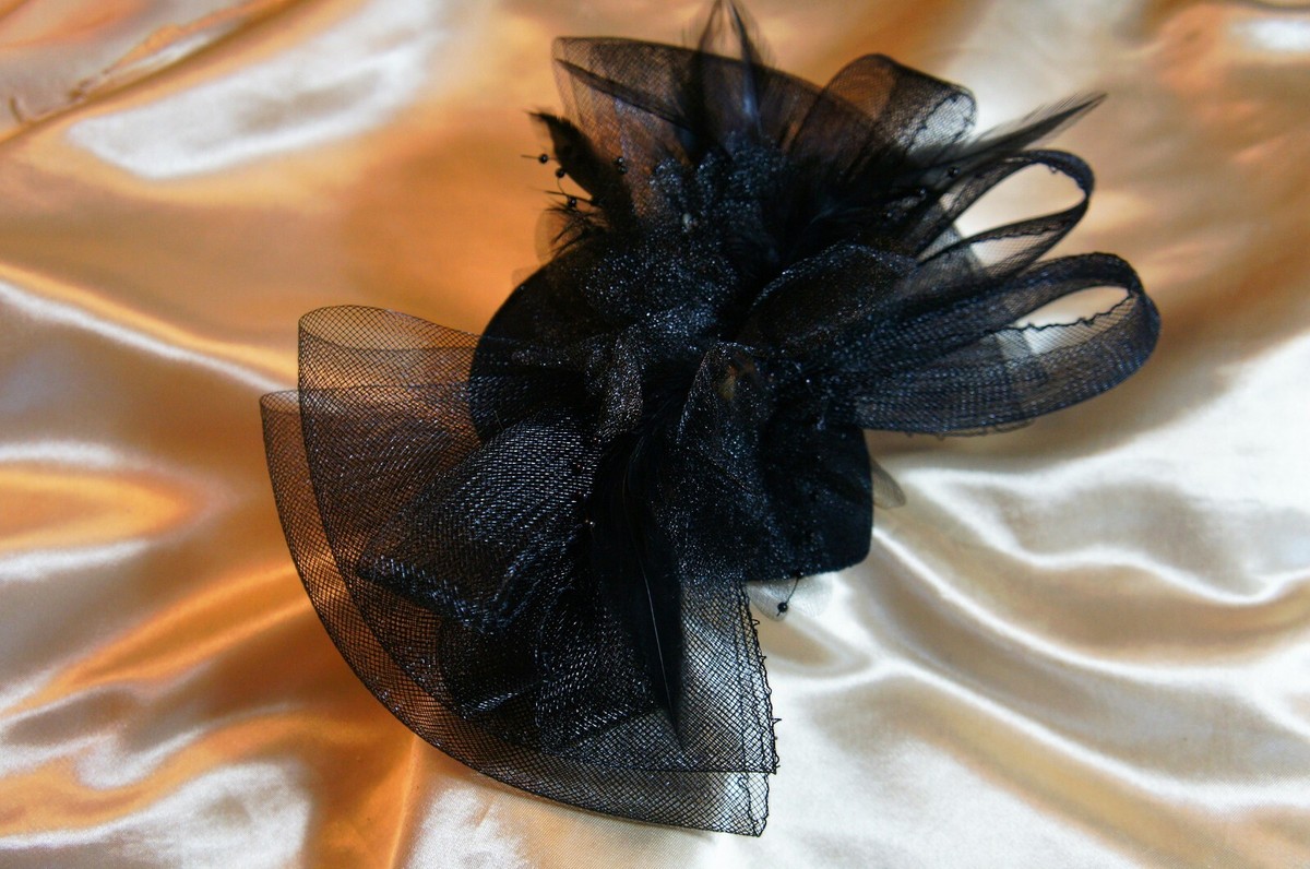 Frcolor Fascinator Haarschmuck Für Hochzeiten – Mit Clip Und Federn, Marineblau, 15 X 18 Cm