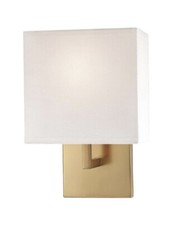 GEORGE KOVACS P470-248 Square 1 Light  Wall Sconce Square Shade-Honey Gold 