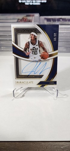 2021-22 Panini Immaculate Jordan Clarkson Shadowbox Auto 36/99