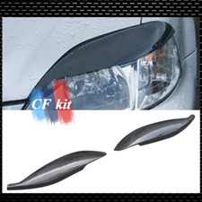 2pc Carbon Fiber Fog Light Eye Lids Eyebrows For Honda Civic 1999-2000 Ek 4-door 2pc Carbon Fiber Fog Light Eye Lids Eyebrows For Honda Civic 1999-2000 Ek 4-door