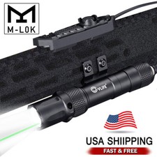 Mlok 1900 Lumens Hunting Flashlight Laser Light Combo Pressure Remote Switch