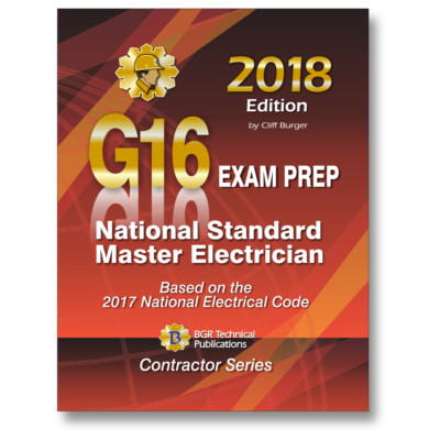 G16 National Standard Master Electrician ICC Exam 2018 Questions Study Workbook