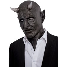 Ghoulish Productions Mephistopheles Adult Latex Mask-Neck Hyper-Realistic Demon