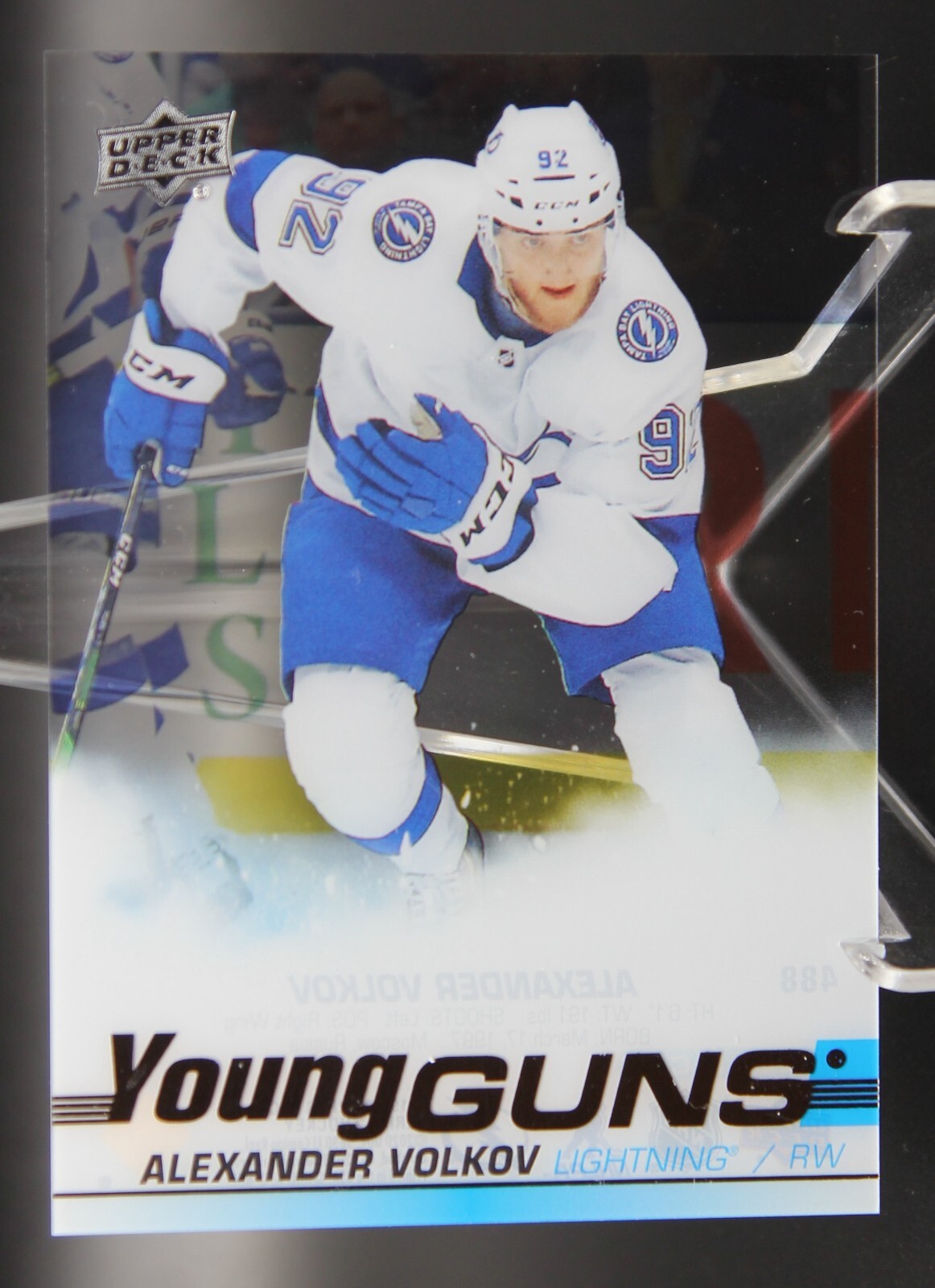 Alexander Volkov - 2019-20 Upper Deck Clear Cut Young Guns #488 RC - Lightning