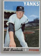1970 Topps 167 Bill Burbach  PR New York Yankees