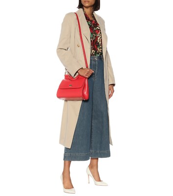 DOLCE & GABBANA Tote Umhängetasche Regular MISS SICILY rot orange schön