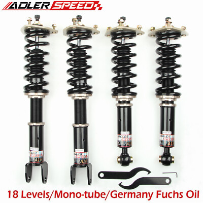 18 Clicks Mono Tube Coilovers Shocks Kit for 93-97 Lexus GS300 Adjustable Height