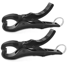 2 Pack 4.5 Inch Fish Lip Gripper Digital Scale Non Puncture Fishing Hook Clamp