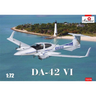 Amodel 72376 Plastik Modellflugzeug Bausatz Maßstab 1:72 Diamond DA42 VI - Ba...