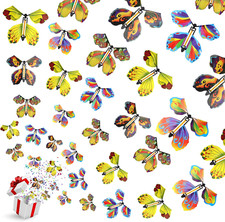 20 PCS Flying Butterfly Toy, Wind up Flying Butterfly Surprise Box Wind up Butte