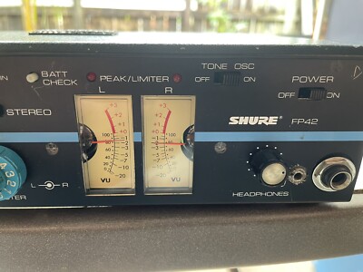 Vintage Shure FP42 4 Channel Broadcast Stereo Microphone Mixer for