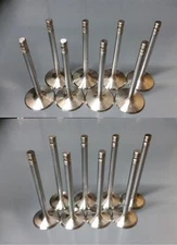 Chevy 327 350 Stainless Steel 2.02" Intake and 1.600" Exhaust Valves Set of 16