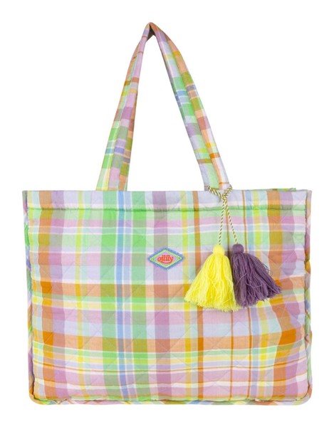 Oilily Sanny Shopper Shopper Schultertasche Tasche Buckthorn Brown Bunt GrüN Neu-image