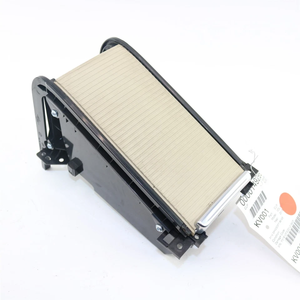 Portavasos consola central beige suave Volvo OEM se adapta a S60 V60 XC60 Foto 2 de 4