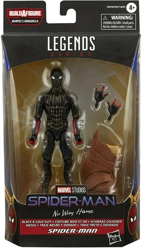 Marvel Legends Armadillo Series Black & Gold Suit Spider-Man Action Figure