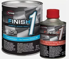 Sherwin-Williams Finish 1 FC750-4 2.1 VOC Satin Clearcoat Medium Kit (Quart)