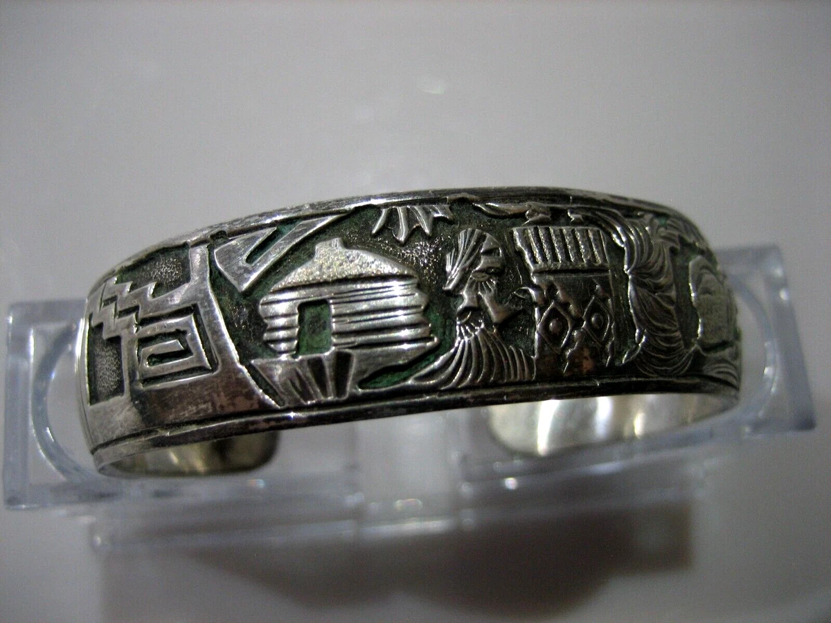 BRACELET DE NARRATEUR VINTAGE SIGN JJ ARGENT STERLING