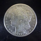 1921-S Morgan Silver Dollar - 90% Silver - Gem BU Tougher San Francisco Mint