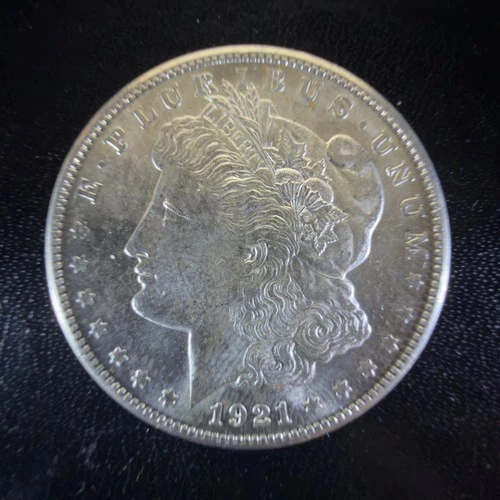 1921-S Morgan Silver Dollar - 90% Silver - Gem BU Tougher San Francisco Mint