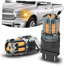 3157 3057 LED For 2003-2018 Ram 1500 2500 3500 Turn Signal Bulbs Amber Yellow