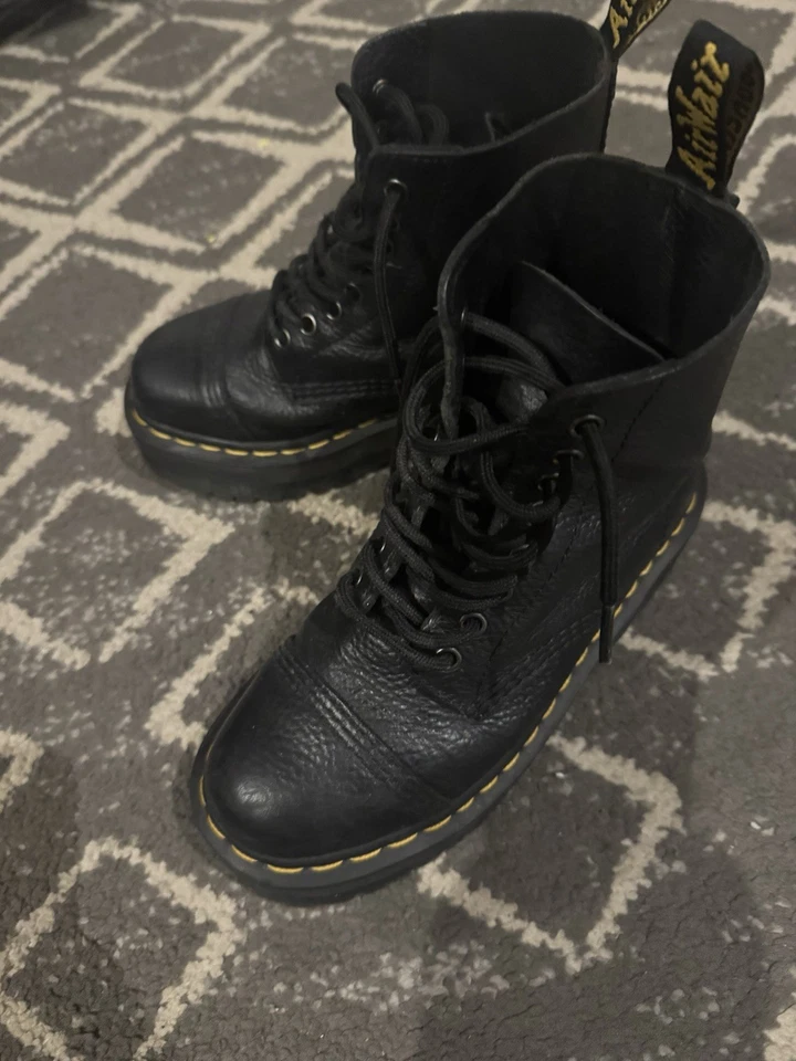 Doc Martens Jadon Animal Clash Leather Platform Boots Size UK 6.5 EU 40, photo 2 of 5