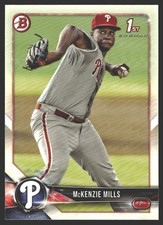 McKenzie Mills #BP87 2018 Bowman Prospects Philadelphia Phillies