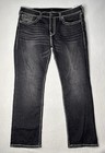 TRUE RELIGION Ricky Super T Flap Jeans Dark Asphalt Gray Mens Size 40 X 34 NWT! — photo 1