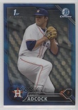 2016 Bowman Draft Chrome Picks Blue Refractor 92/150 Brett Adcock #BDC-49 j2c