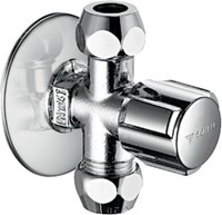 Schell Eckventil Comfort 2XabgäNge 3/8Zoll, 1/2Zoll, Chrom Schell-Connect