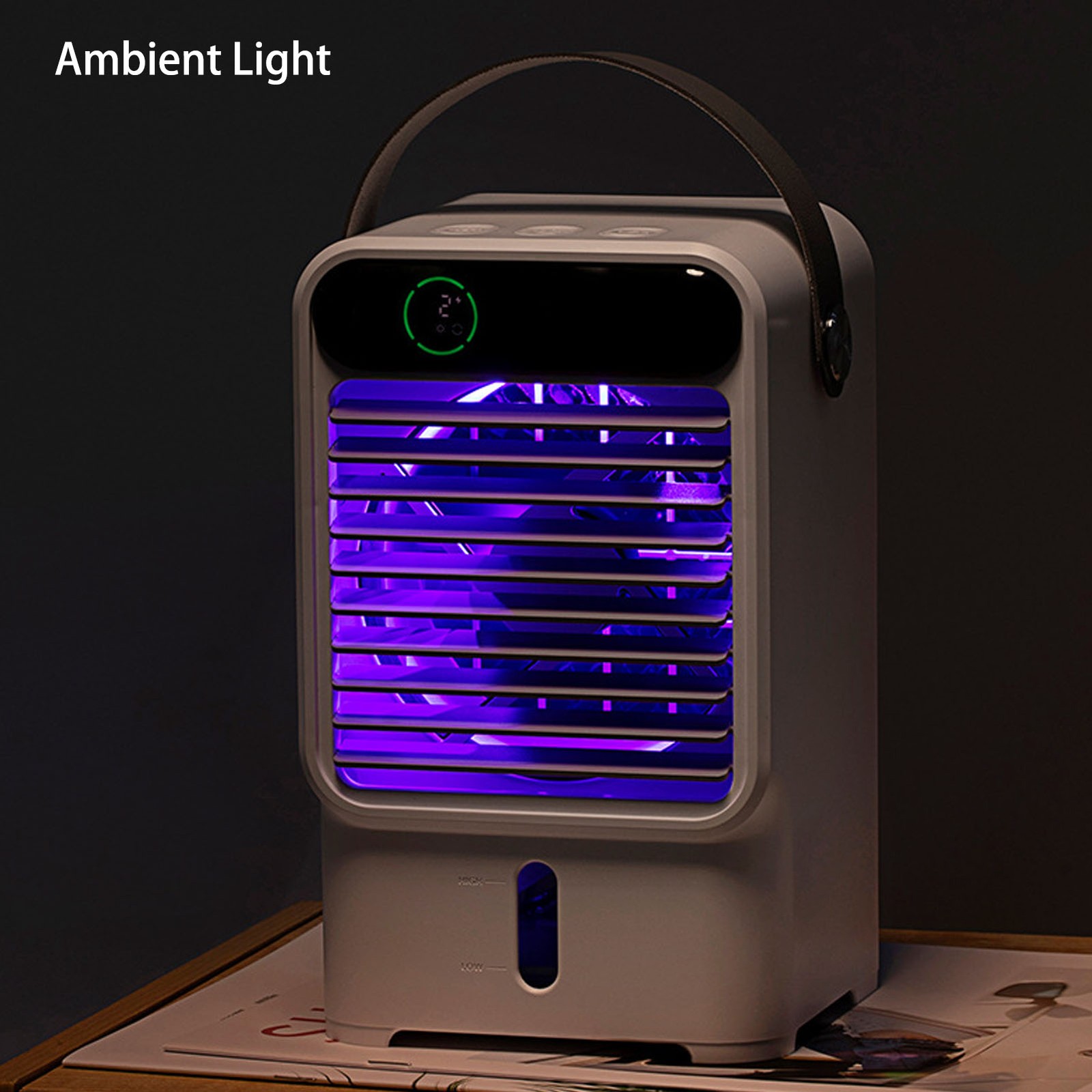 Fan Humidifier 500ml USB Powered 6W 2A 5V Air Cooler Three Levels Adjustable