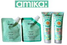 Amika The Kure Strength Repair Shampoo, Conditioner Strength Repair Masks Set
