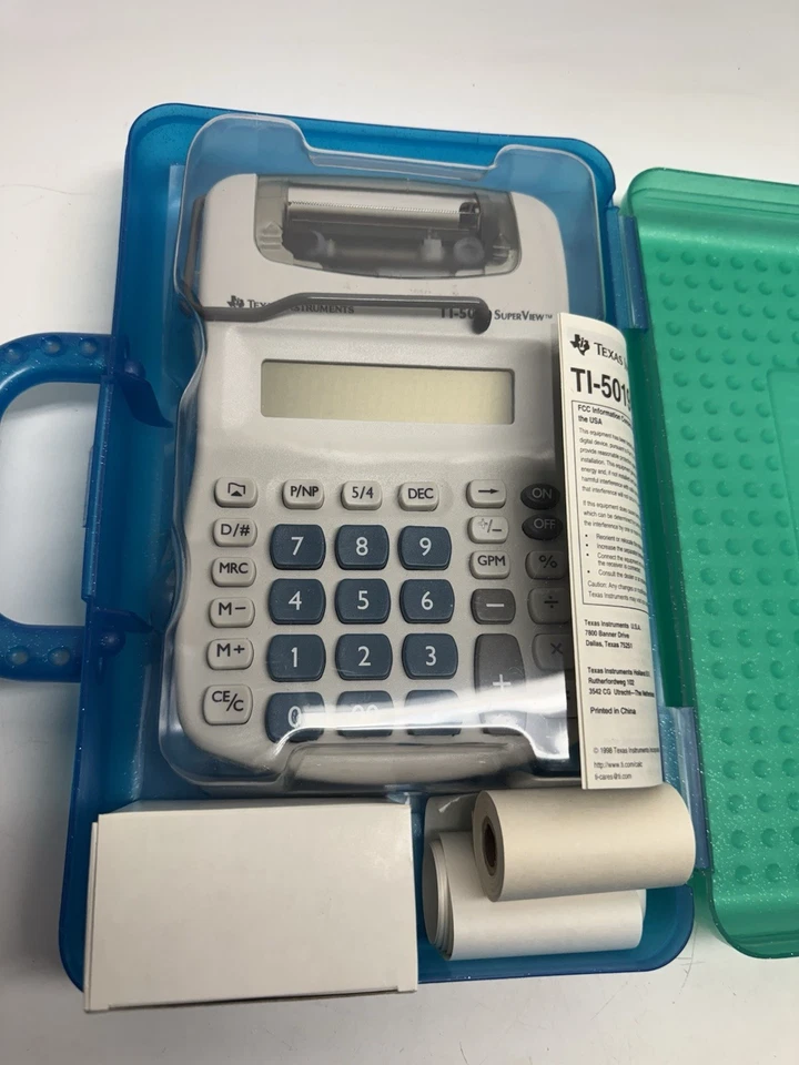 VINTAGE SEALED PACKAGE Texas Instruments Ti-5019 Digital Calculator - Image 2 of 4