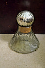 Vintage Mexican Hand Blown Glass Decanter with Mercury Glass Stopper — photo 2