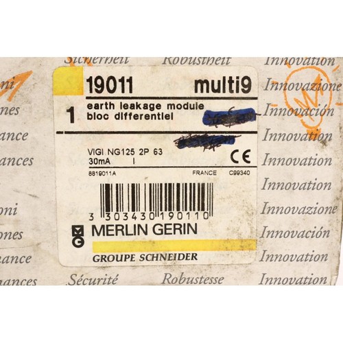 Merlin Gerin 19011 Bloc différentiel VIGI NG125 2P 63 30mA Old stock (B1302) - Imagen 3 de 3