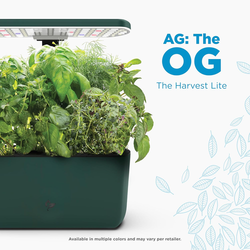 Aerogarden Harvest Lite in Green, Soil-Free Indoor Hydroponic Garden with LED Gr - Picture 2 of 12