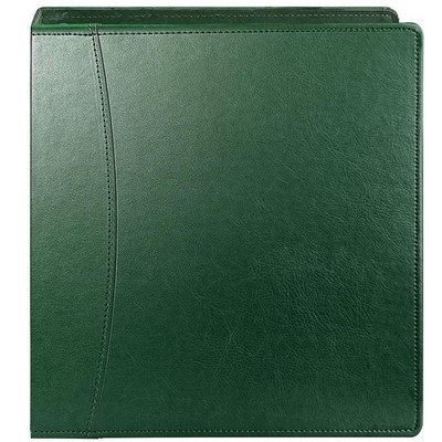 Beautyus Vintage Brown Leather 3-Ring Binder   2-Inch Spine   Fits Letter-Siz...