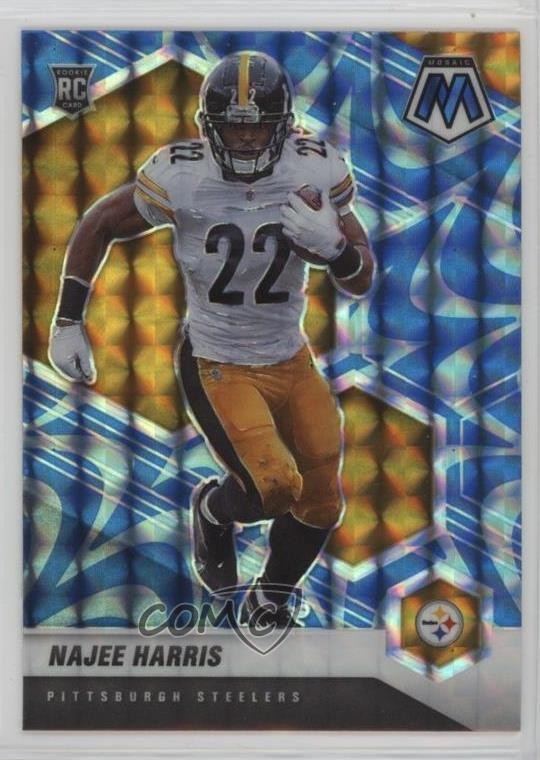 2021 Panini Mosaic Rookies Reactive Blue Prizm Najee Harris #313 Rookie RC 1p9e