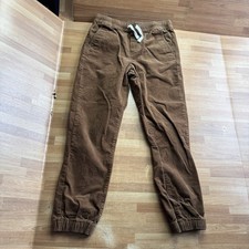 Janie Jack brown corduroys, pull on, elastic waist. Size 7